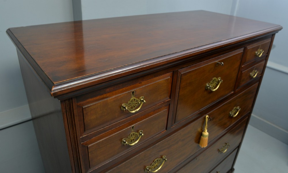Edwardian James Shoolbred Mahogany Chest Of Drawers  View XI