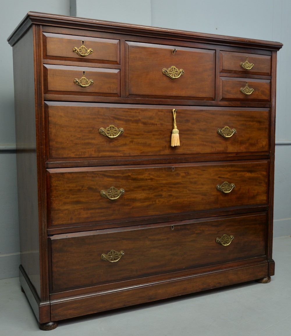 Edwardian James Shoolbred Mahogany Chest Of Drawers  View XII