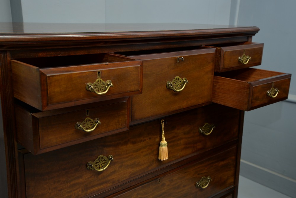 Edwardian James Shoolbred Mahogany Chest Of Drawers  View XIII