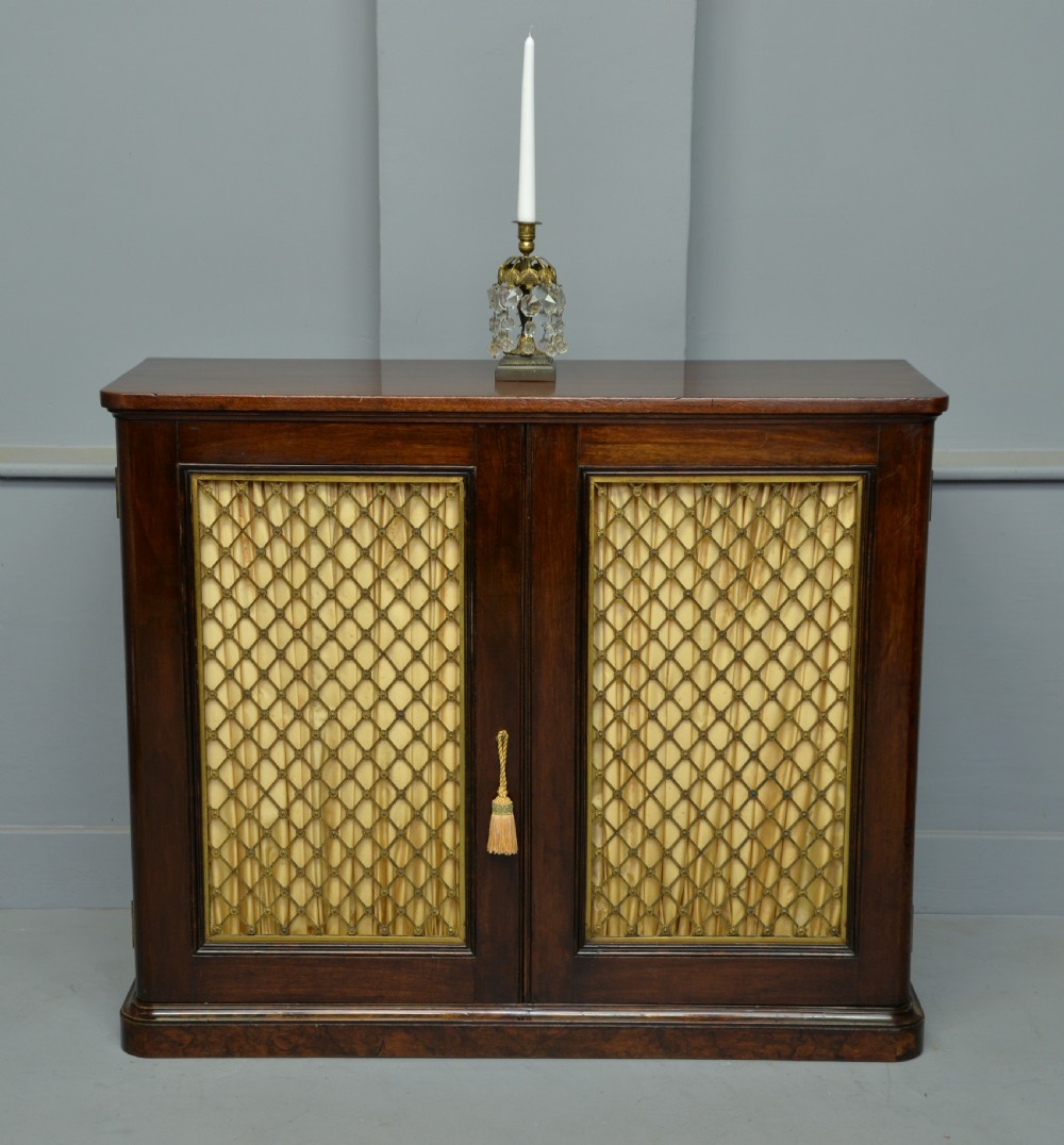 Small Regency Mahogany Side Cabinet