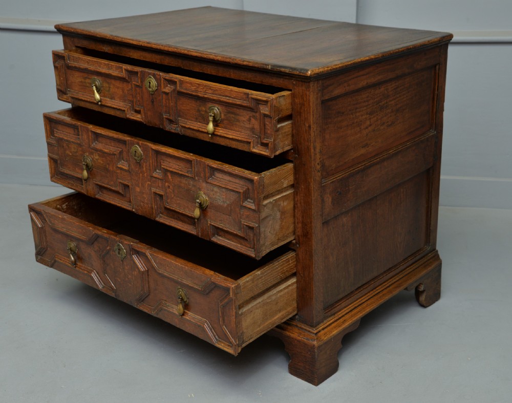 Late 17th Century Geometric Oak Chest Of Drawers View VIII
