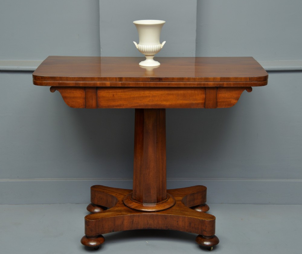 Elegant William IV Mahogany Games Table