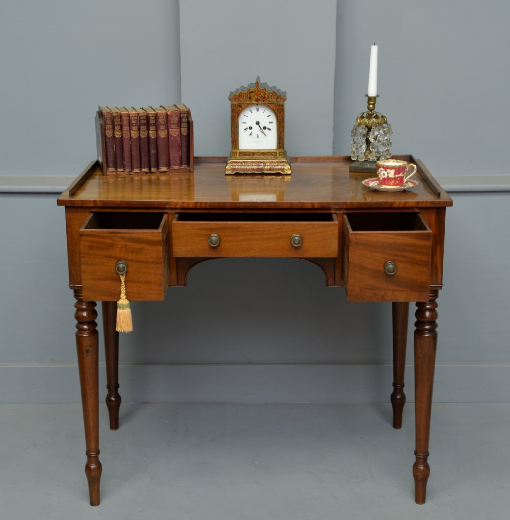 Pretty Regency Mahogany Writing Table View III