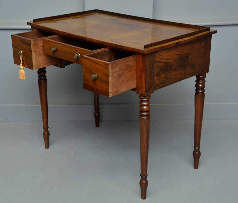 Pretty Regency Mahogany Writing Table View V
