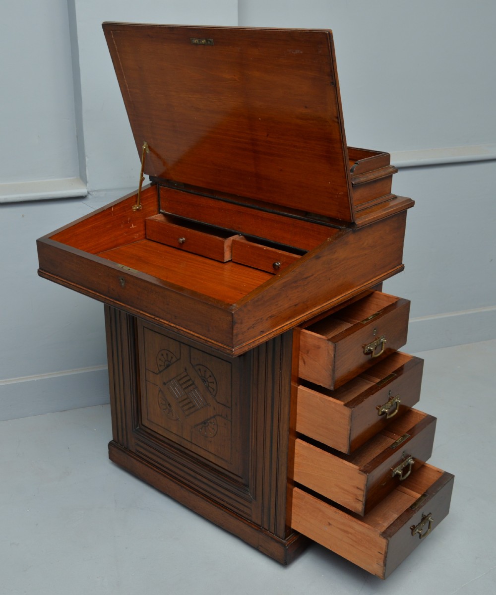 Late Victorian Oak Davenport Desk