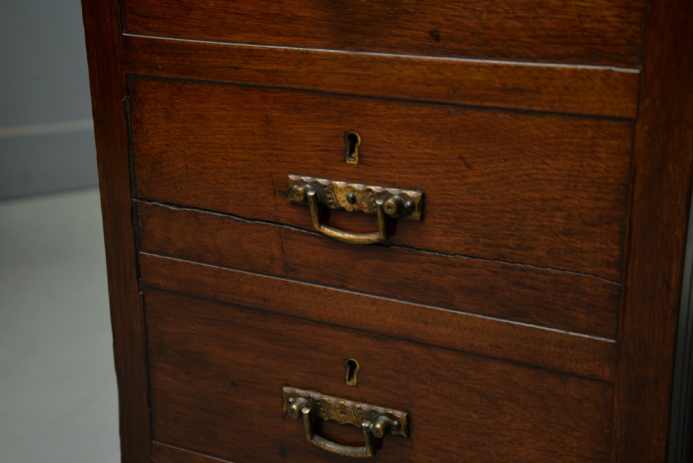 Late Victorian Oak Davenport Desk View XI
