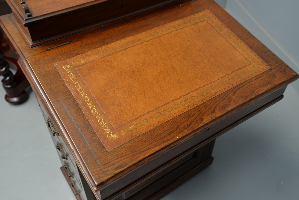 Late Victorian Oak Davenport Desk View XII