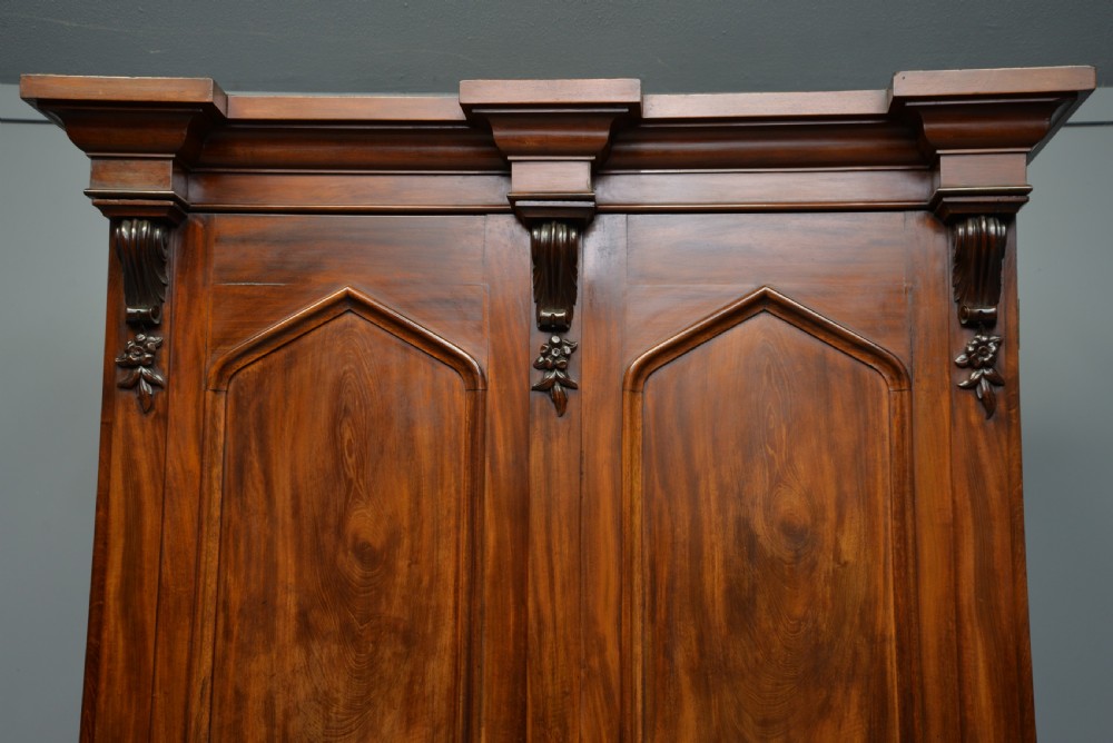 Early Victorian Mahogany Wardrobe View III