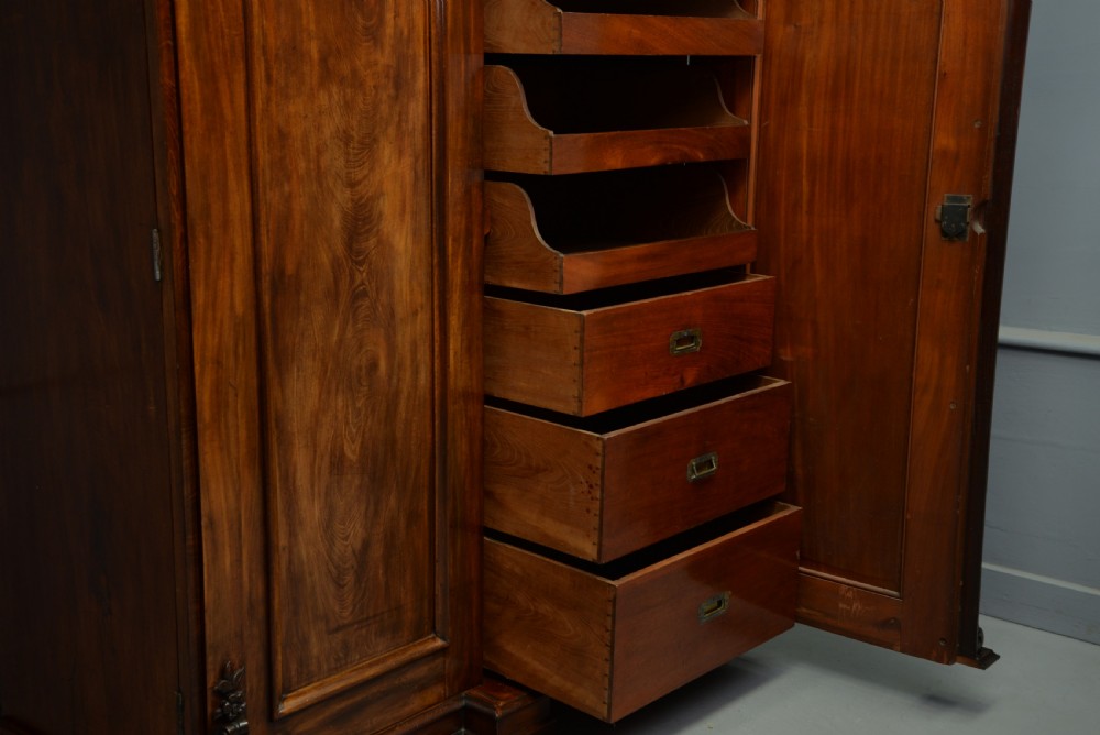 Early Victorian Mahogany Wardrobe View IX