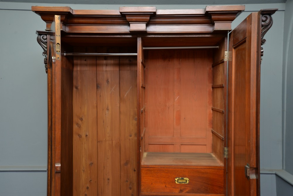 Early Victorian Mahogany Wardrobe View XI