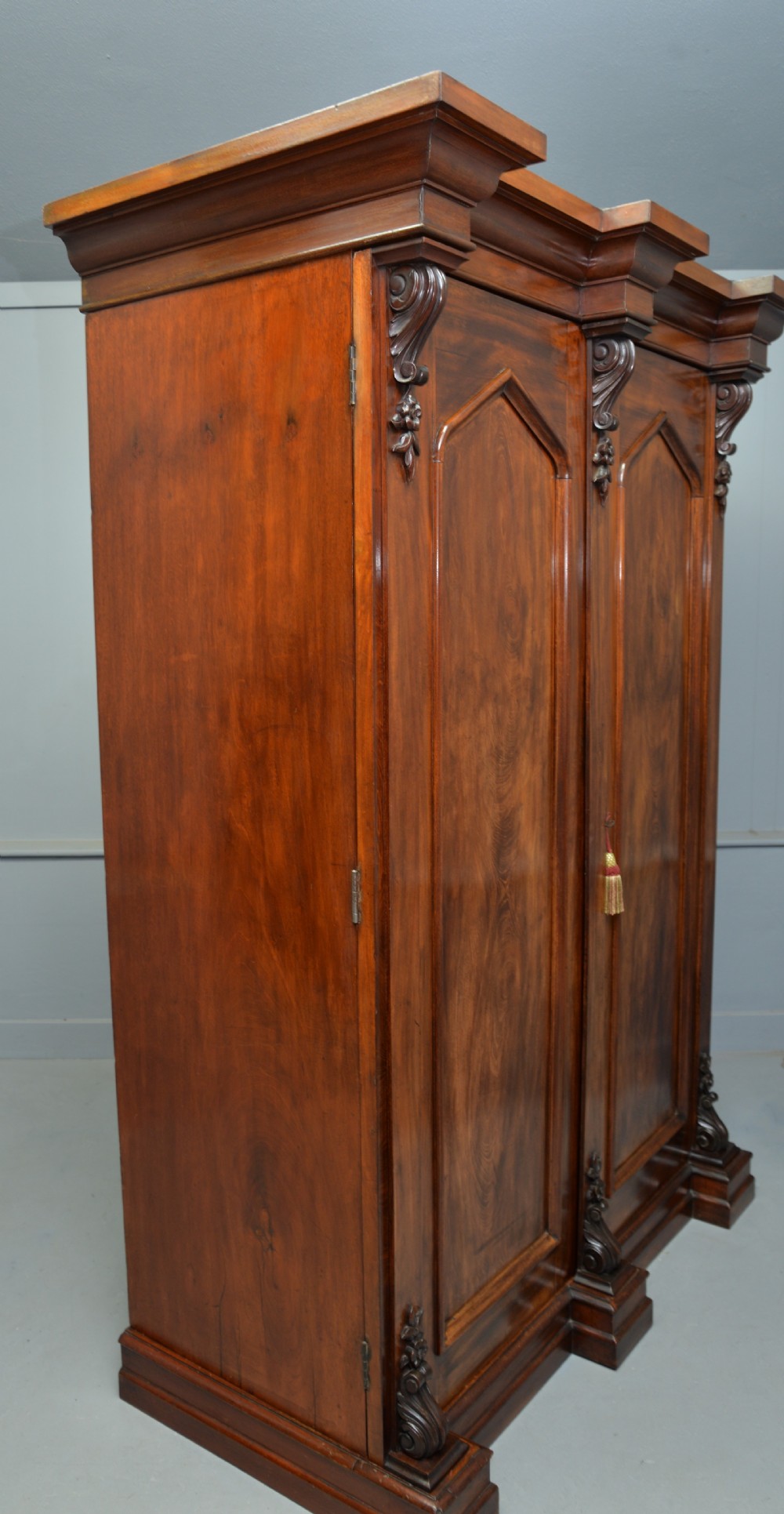 Early Victorian Mahogany Wardrobe View XII