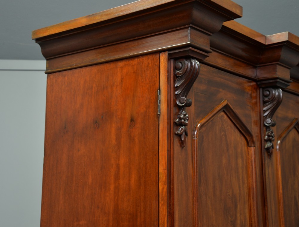 Early Victorian Mahogany Wardrobe View XIII