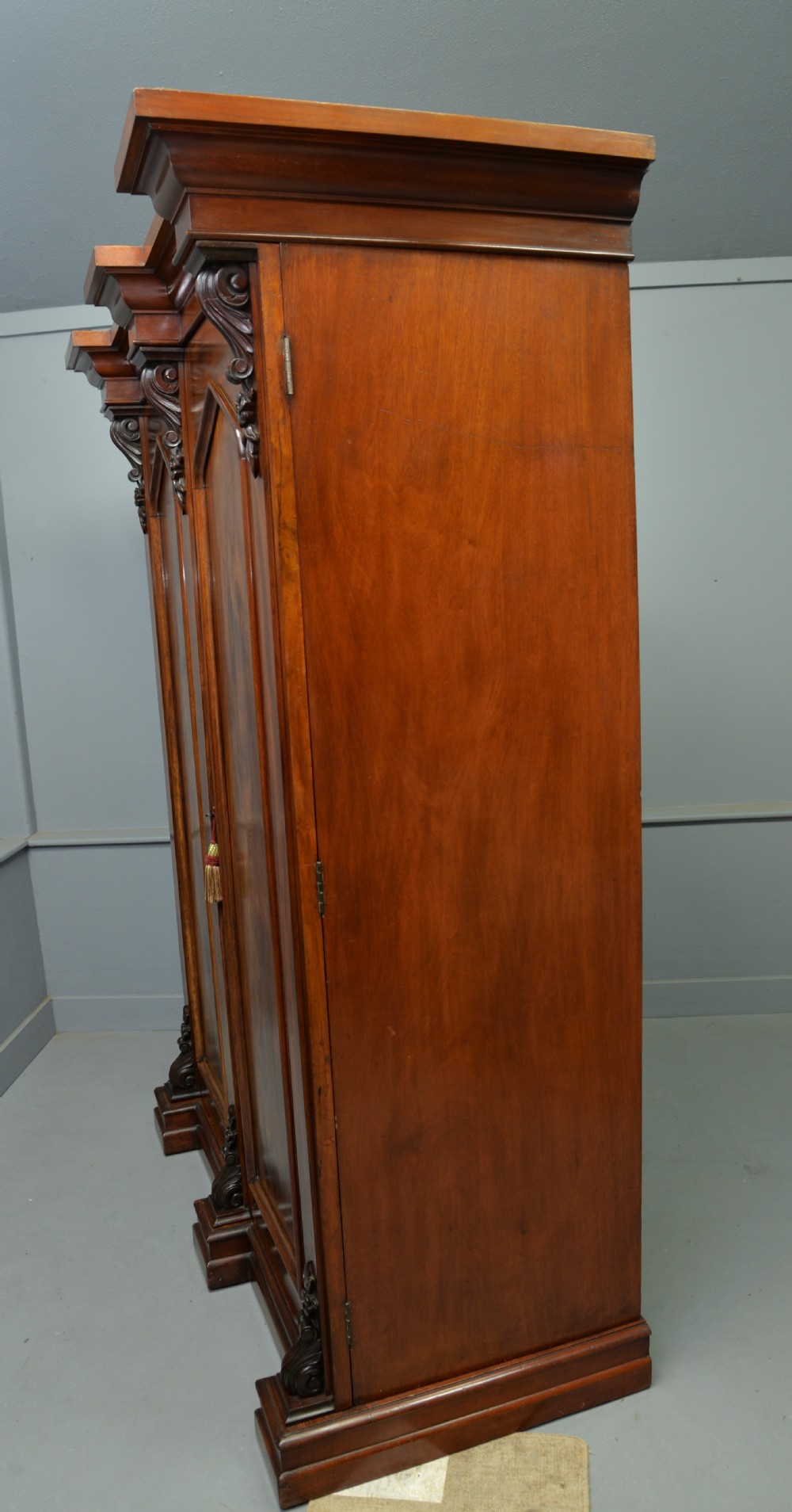 Early Victorian Mahogany Wardrobe View XIV