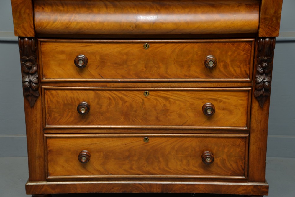 Scottish Golden Mahogany Chest Of Drawers View VI