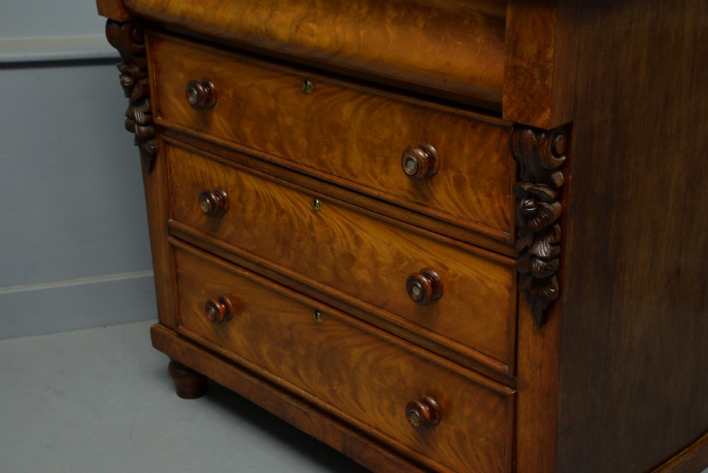 Scottish Golden Mahogany Chest Of Drawers View IX