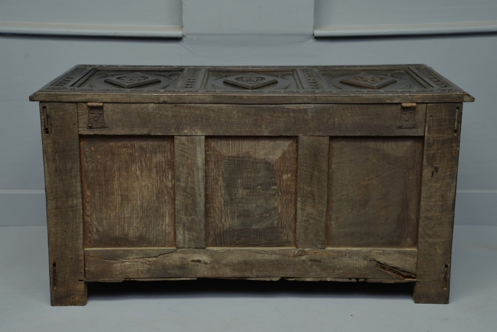 19th Century Carved Oak Coffer View XIII