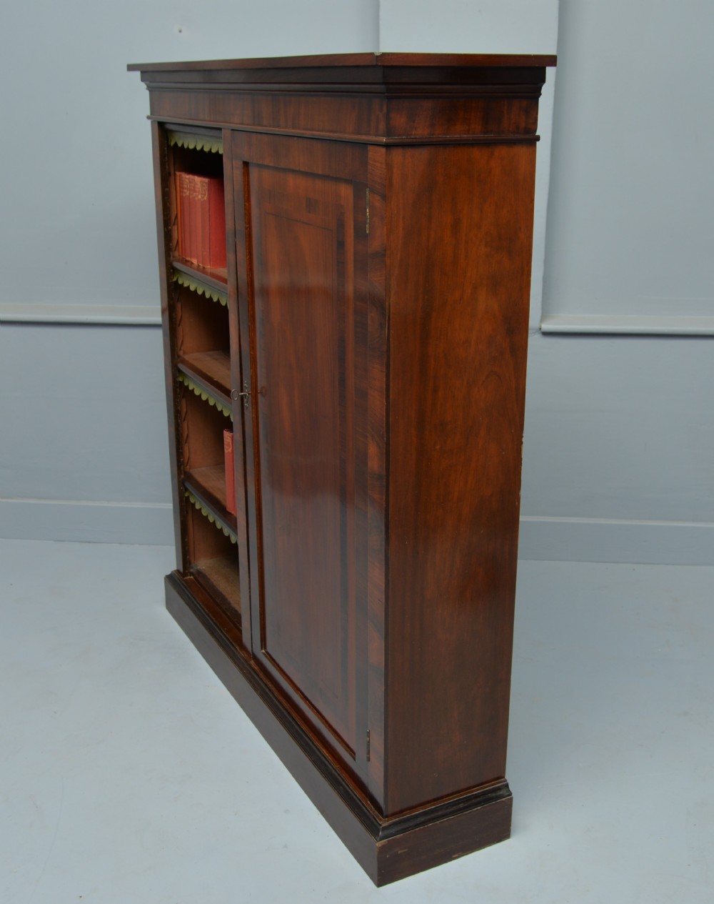 Elegant Victorian Mahogany Bookcase View VII
