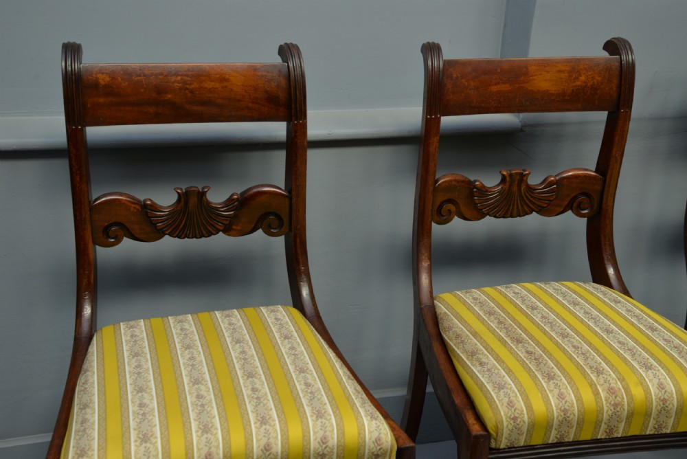 Regency Set Of Four Mahogany Dining Chairs View IV