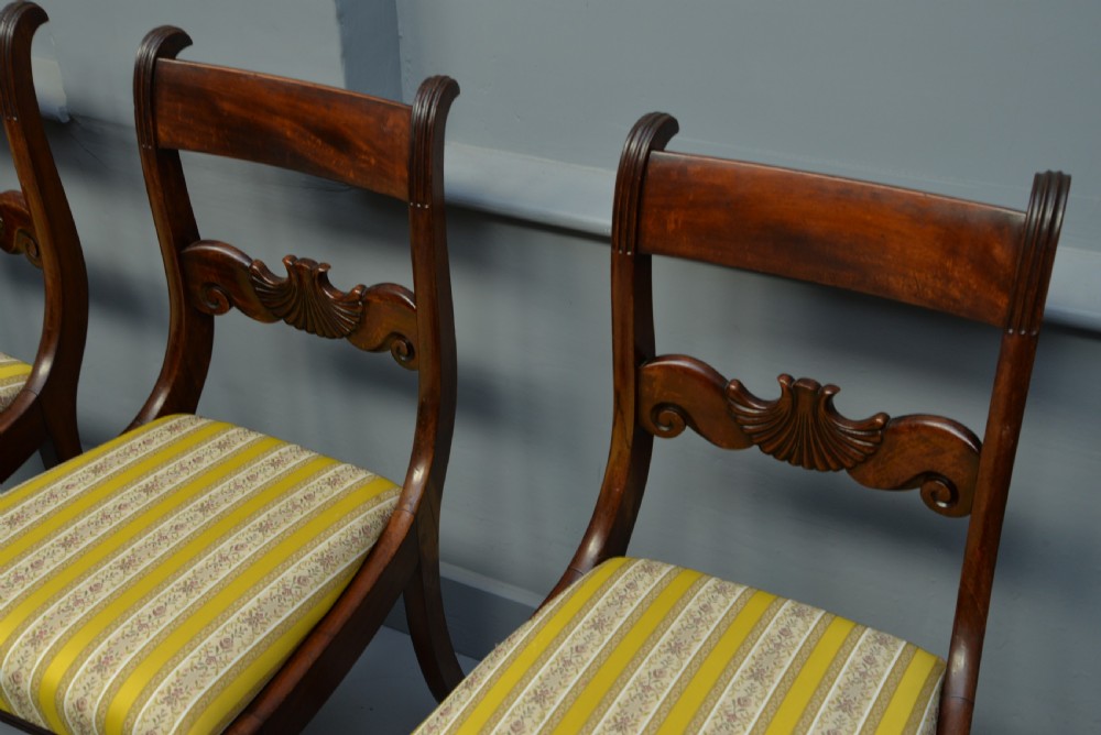 Regency Set Of Four Mahogany Dining Chairs View V