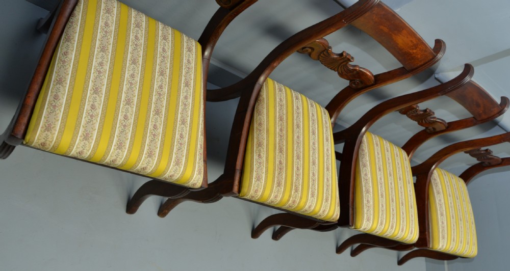 Regency Set Of Four Mahogany Dining Chairs View VI
