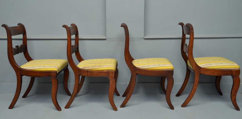 Regency Set Of Four Mahogany Dining Chairs View VII