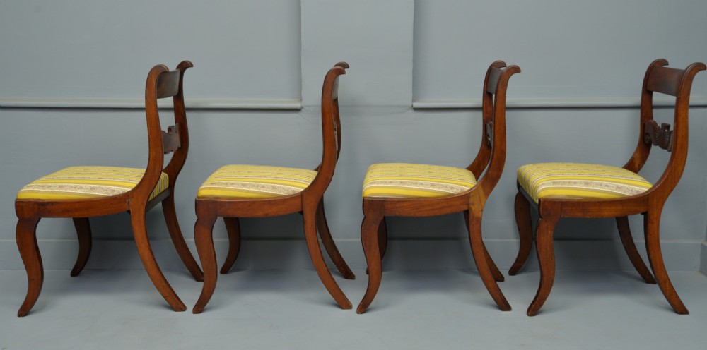 Regency Set Of Four Mahogany Dining Chairs View VIII