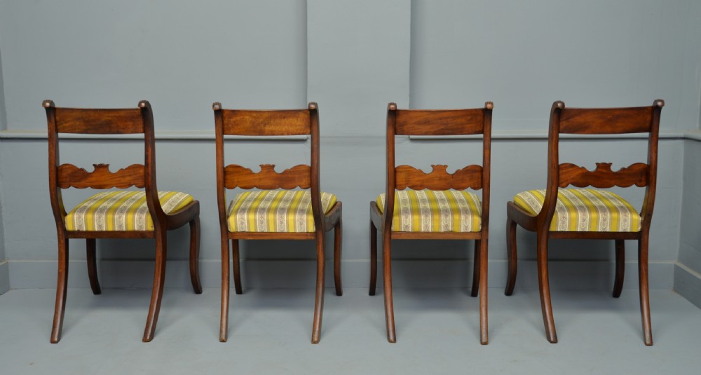 Regency Set Of Four Mahogany Dining Chairs View IX