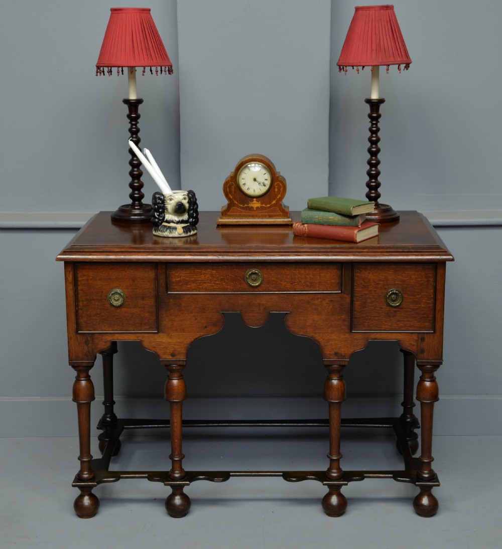 Antique William & Mary Oak Side Table View III