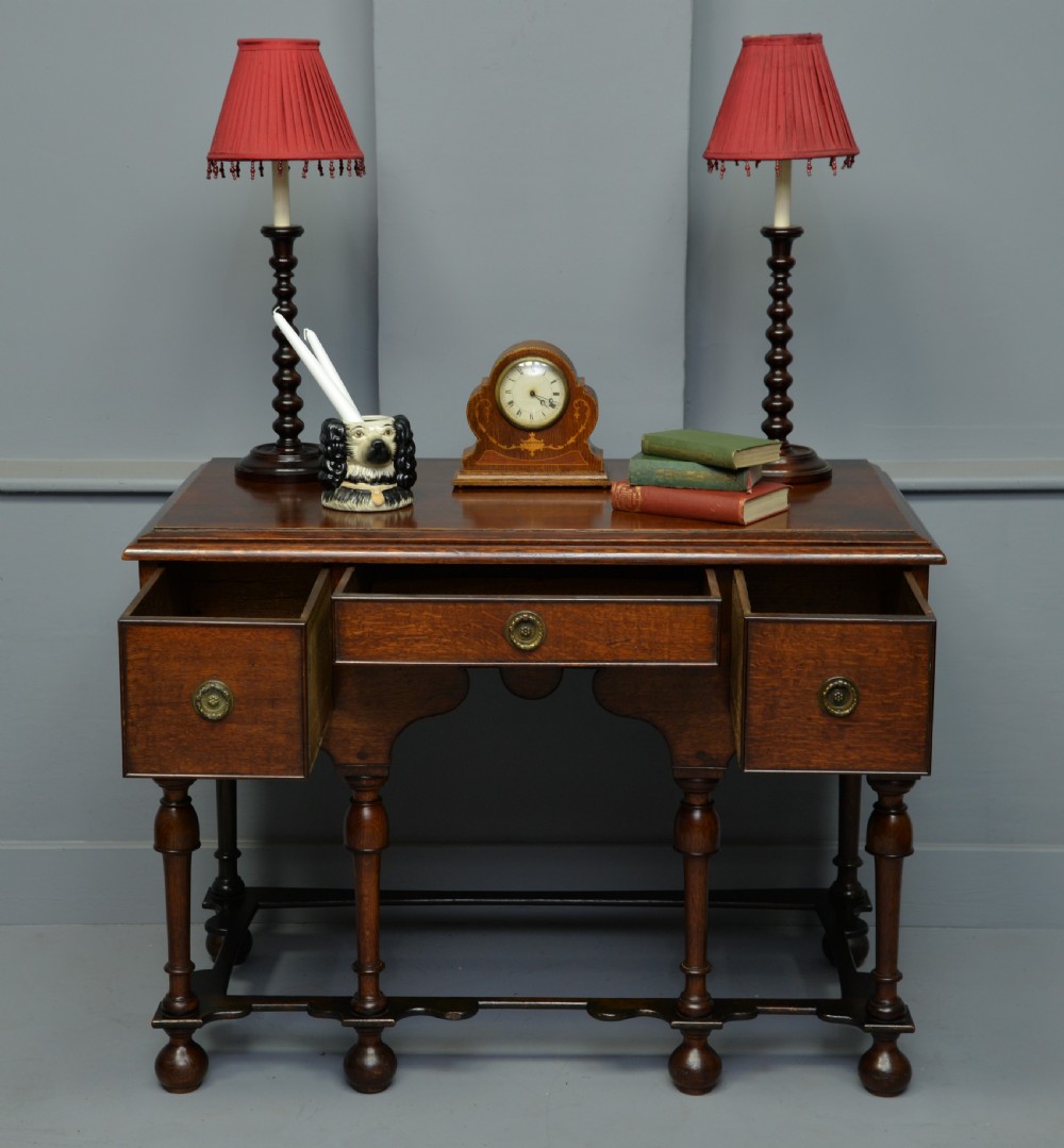 Antique William & Mary Oak Side Table View IV