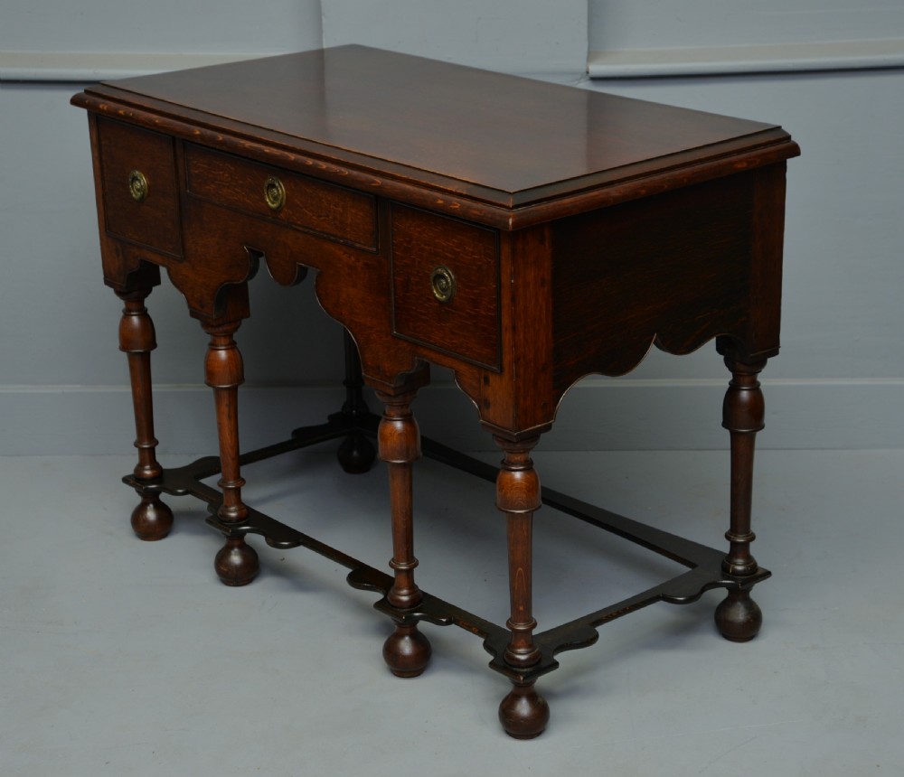 Antique William & Mary Oak Side Table View VII