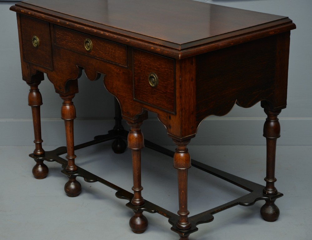 Antique William & Mary Oak Side Table View VIII