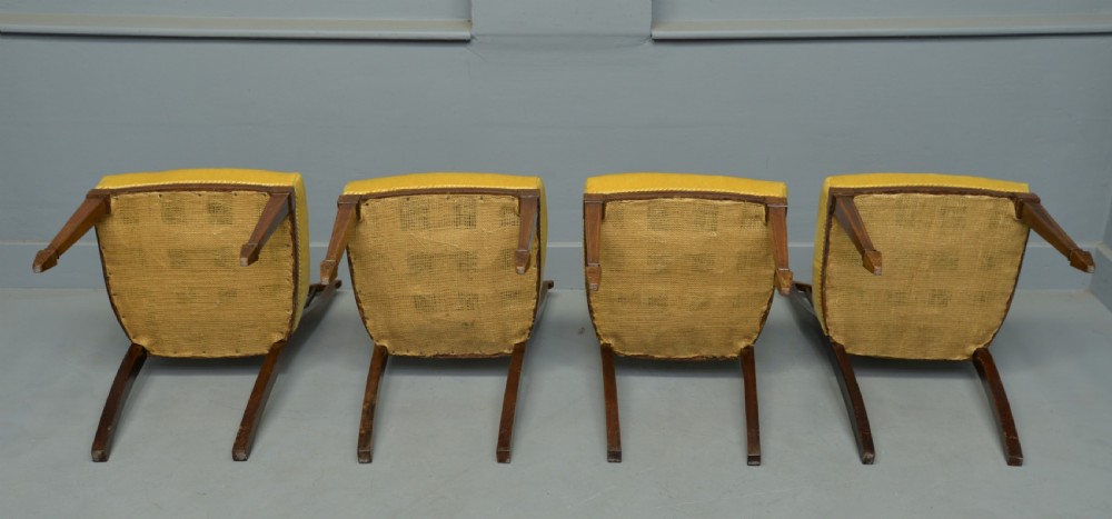 Edwardian Set Of Four Inlaid Mahogany Dining Chairs View XI