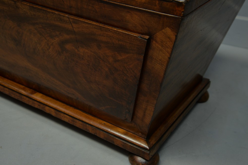 Large Regency Sarcophagus Mahogany Wine Cellarette View IX