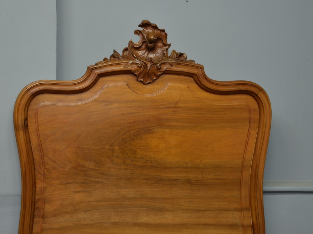 Pretty Pair Of French Rococo Walnut Single Beds View V