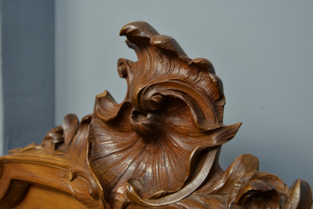 Pretty Pair Of French Rococo Walnut Single Beds View XIII