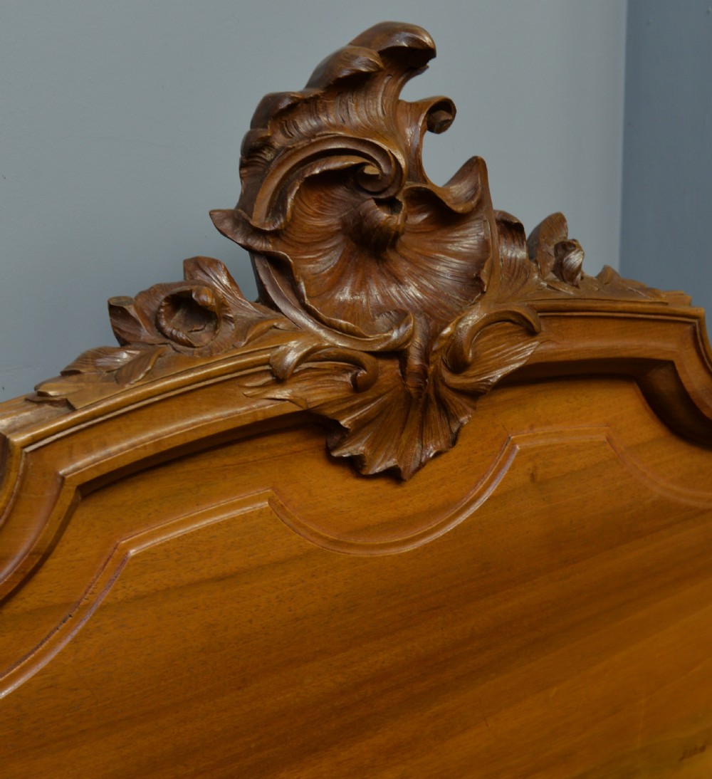 Pretty Pair Of French Rococo Walnut Single Beds View XVI