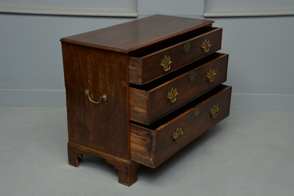 Charming Georgian Mahogany Chest Of Drawers View V