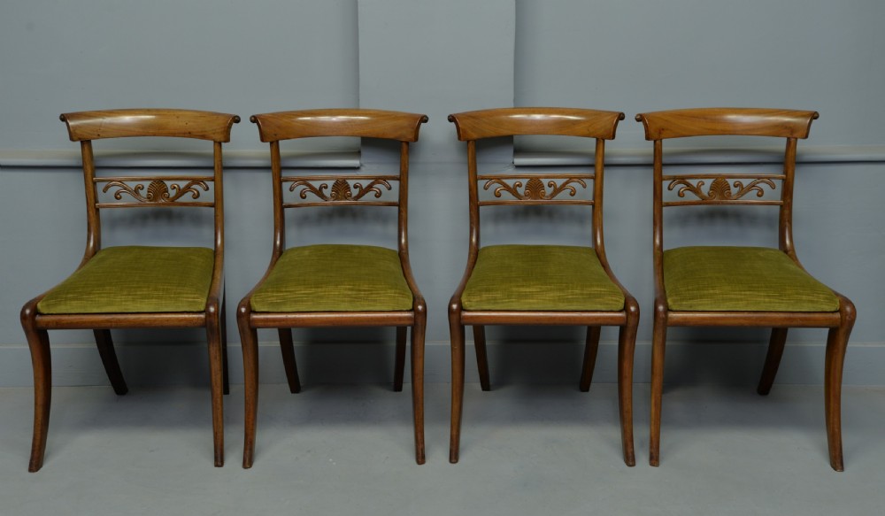 Elegant Set Of Six Regency Mahogany Dining Chairs View VI