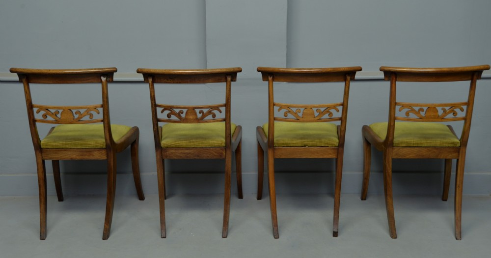 Elegant Set Of Six Regency Mahogany Dining Chairs View VIII