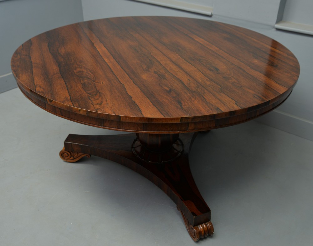 William IV Rosewood Breakfast Dining Table View V