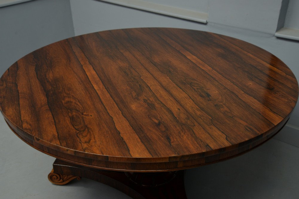 William IV Rosewood Breakfast Dining Table View VII