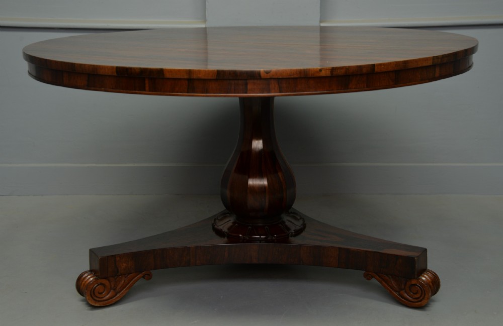 William IV Rosewood Breakfast Dining Table View VIII