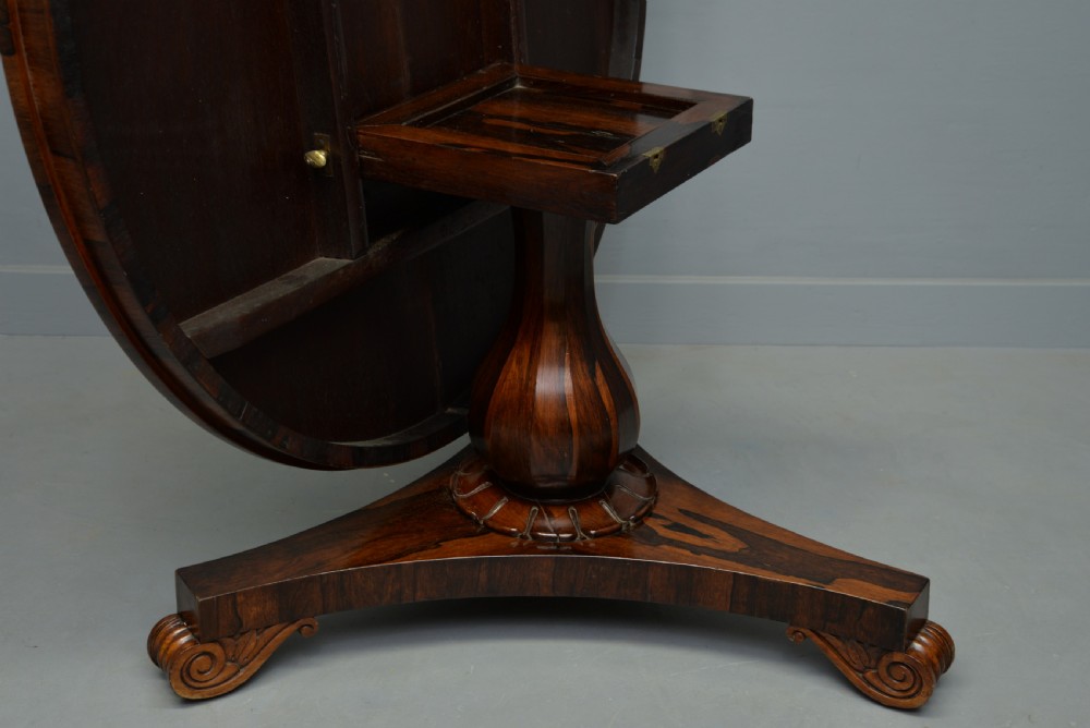 William IV Rosewood Breakfast Dining Table View IX