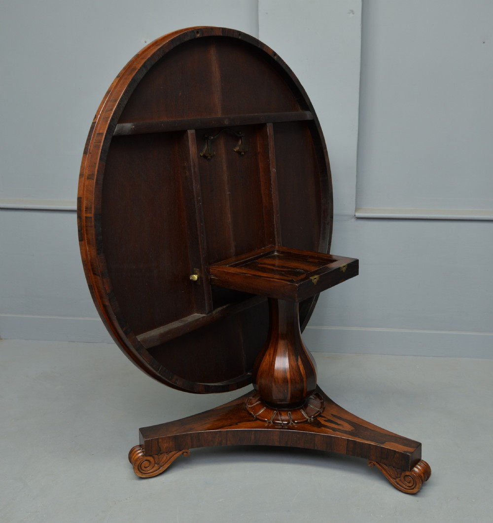 William IV Rosewood Breakfast Dining Table View X