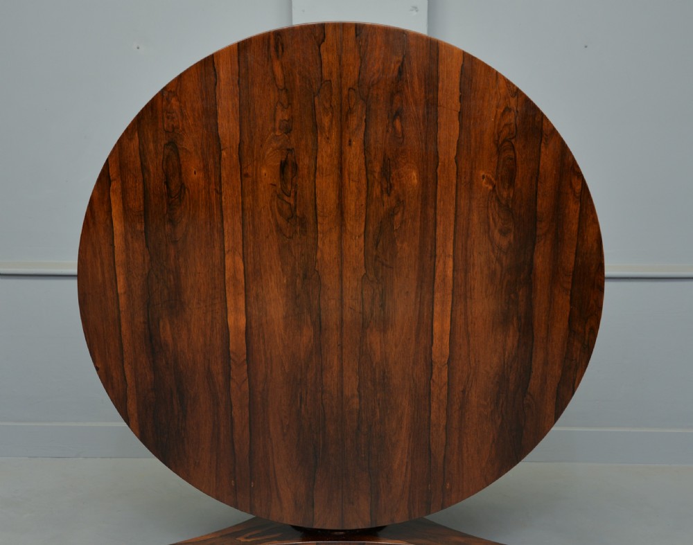 William IV Rosewood Breakfast Dining Table View XI