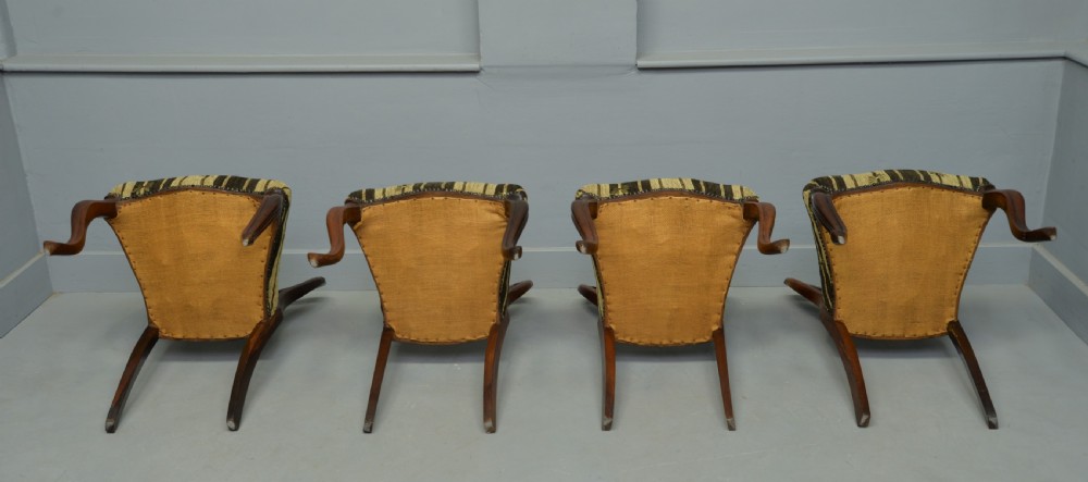 Superb Victorian Set Of Four Rosewood Dining Chairs View VIII