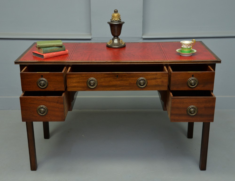 Edwardian Waring & Gillows Mahogany Desk Writing Table View II