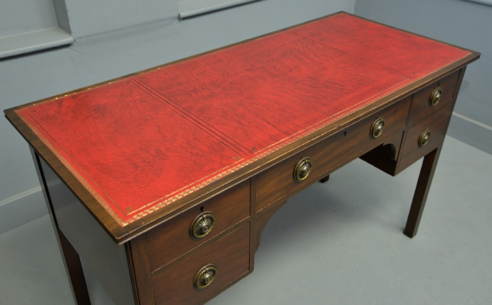 Edwardian Waring & Gillows Mahogany Desk Writing Table View V