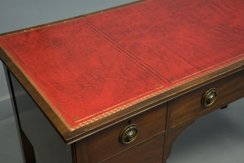 Edwardian Waring & Gillows Mahogany Desk Writing Table View VI