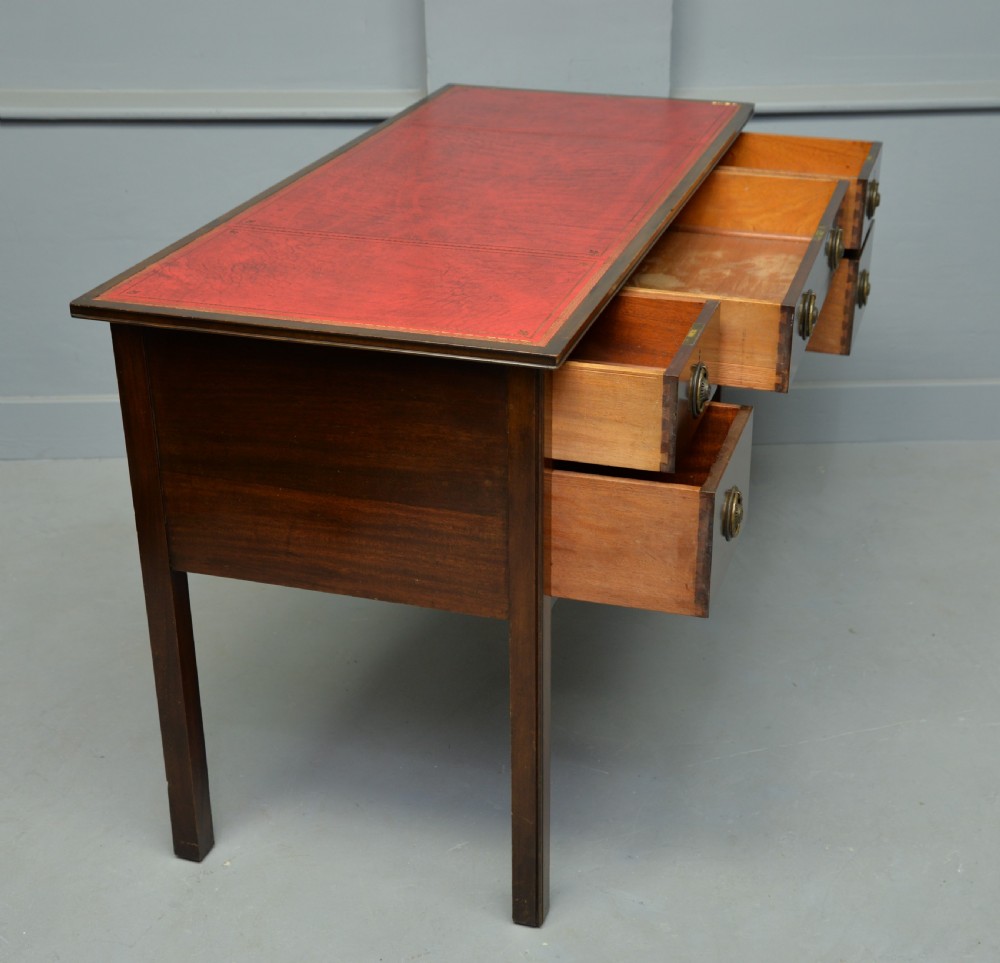 Edwardian Waring & Gillows Mahogany Desk Writing Table View VIII